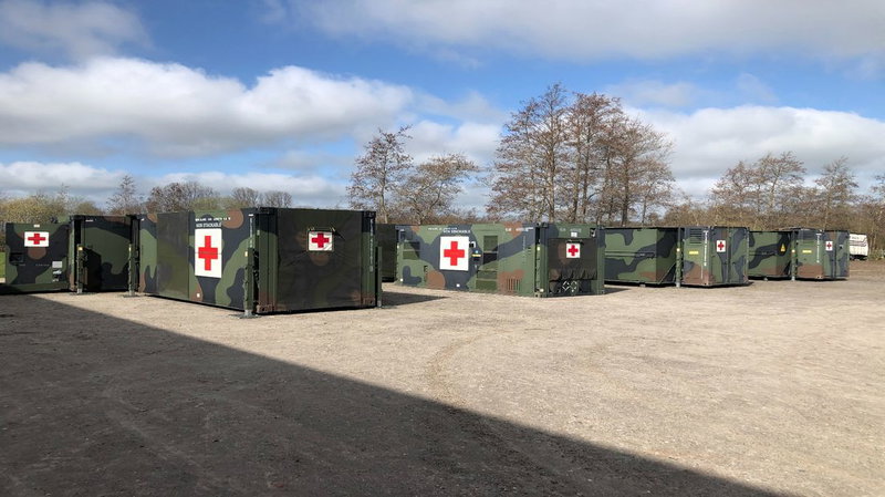 Het militaire ziekenhuis achter De Postwagen